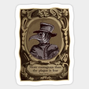 Plague Doctor Fear and contagion Sticker